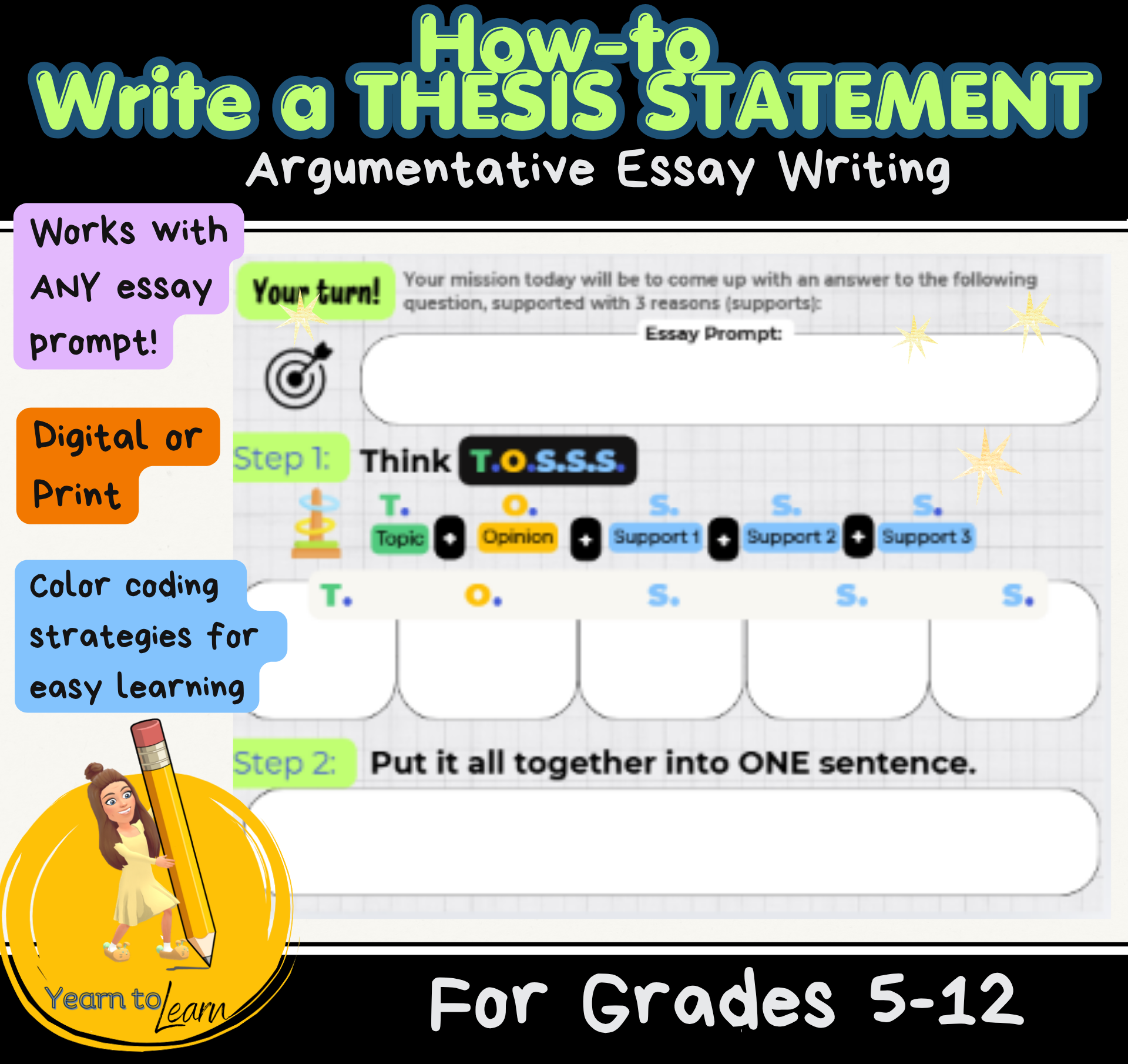 How to Write a Thesis Statement (2 pages)